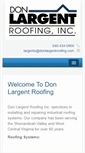 Mobile Screenshot of donlargentroofing.com